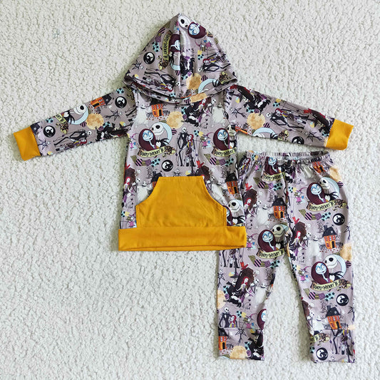 Halloween NBC baby kids hooded pants clothes sets
