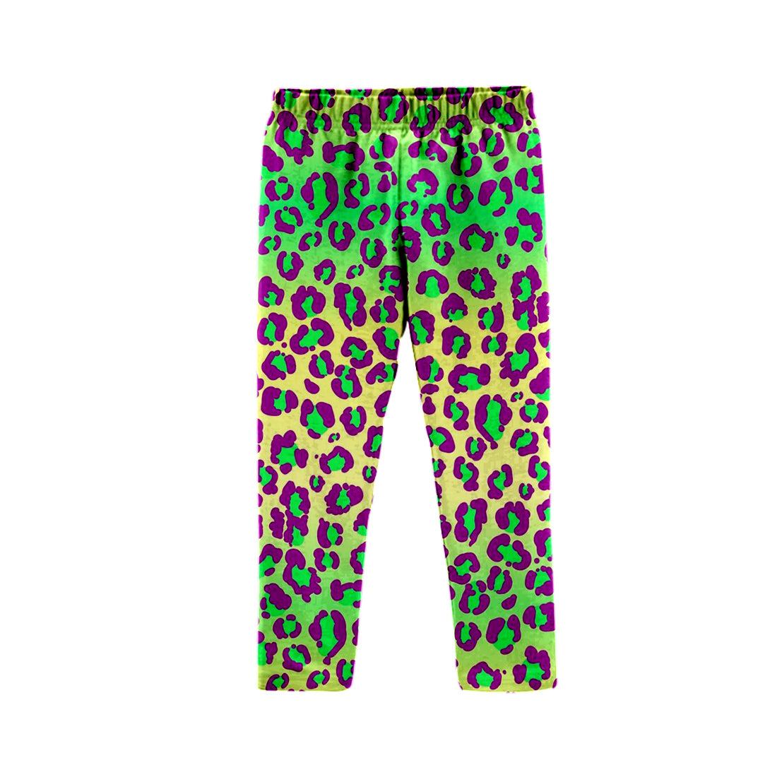 Baby Girls green yellow leopard colorful legging