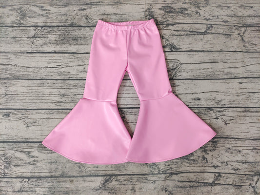 Baby Girls Pink Leather Bell Pants
