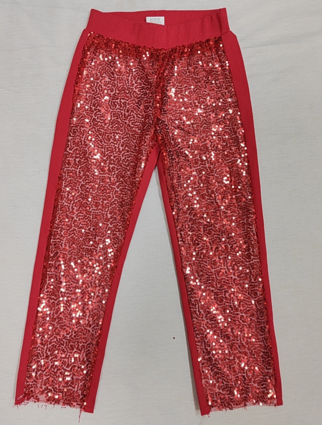 Baby Girls Red Sequin Legging Bottom Pants Preorder