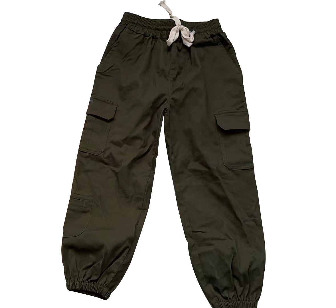 Baby Kids Dark Green Cargo Pockets Cool Pants