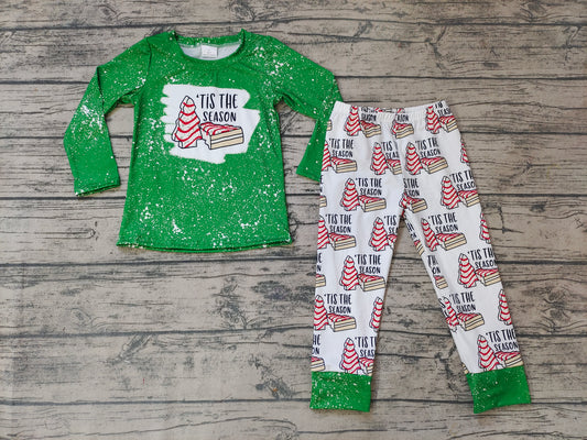 Baby Boys green season Christmas pants clothes sets