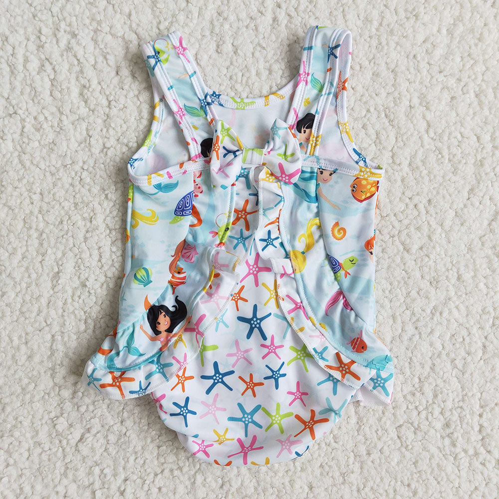 Baby Girls summer mermaid one piece swimsuits