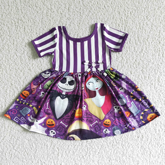 Baby girls Halloween stripe twirl dresses
