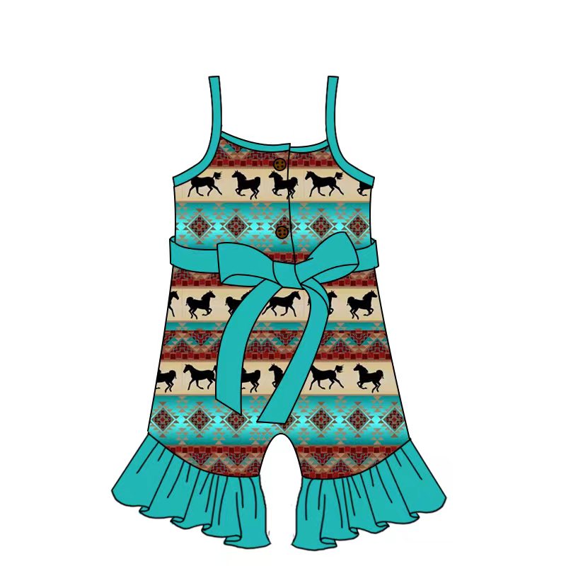 Baby girls Horse Western Strap jumpsuits preorder