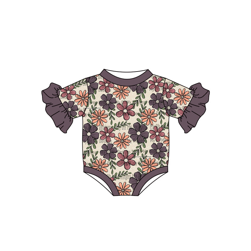 Baby Girls Flower Summer Rompers