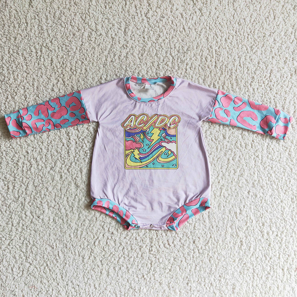 Baby girls sing long sleeve rompers