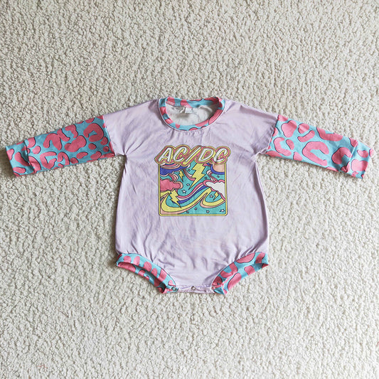 Baby girls sing long sleeve rompers