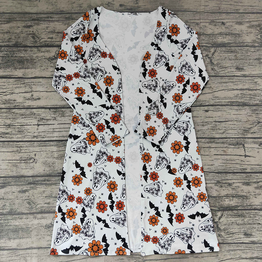 Adult women Halloween ghost flower jackets cardigans