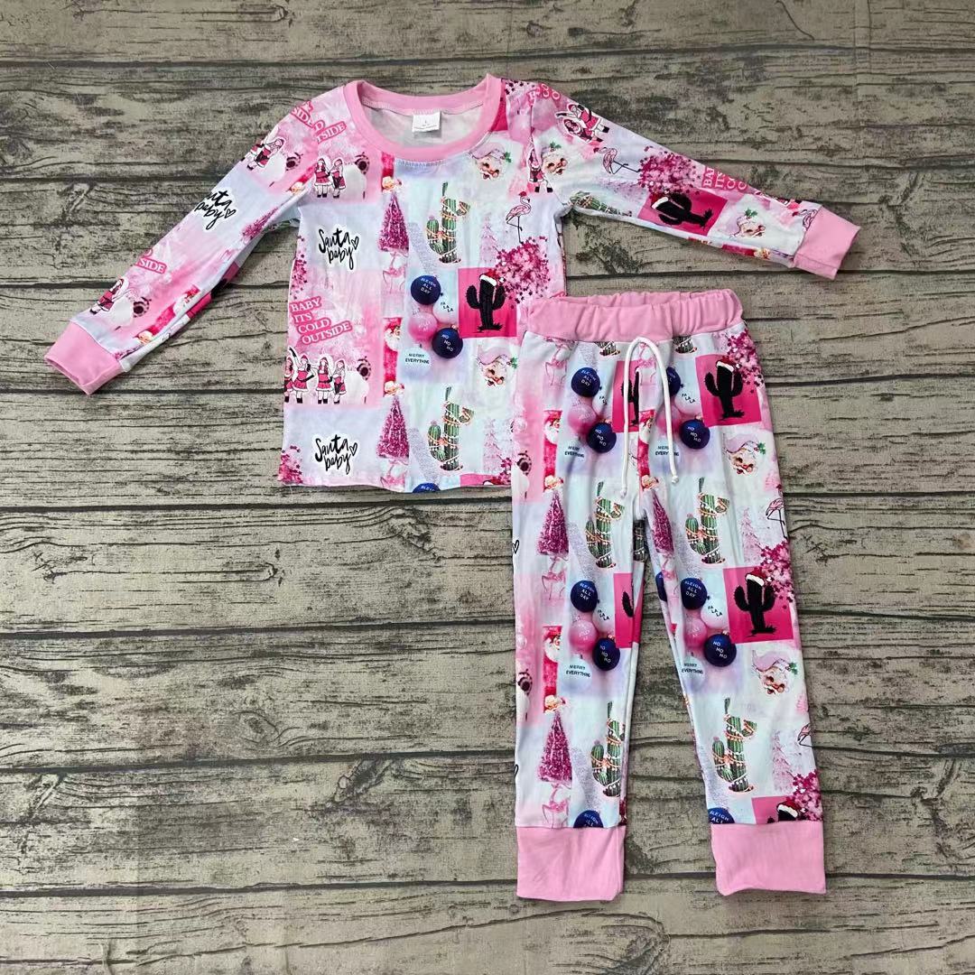 Baby Girls Christmas Pink pajamas