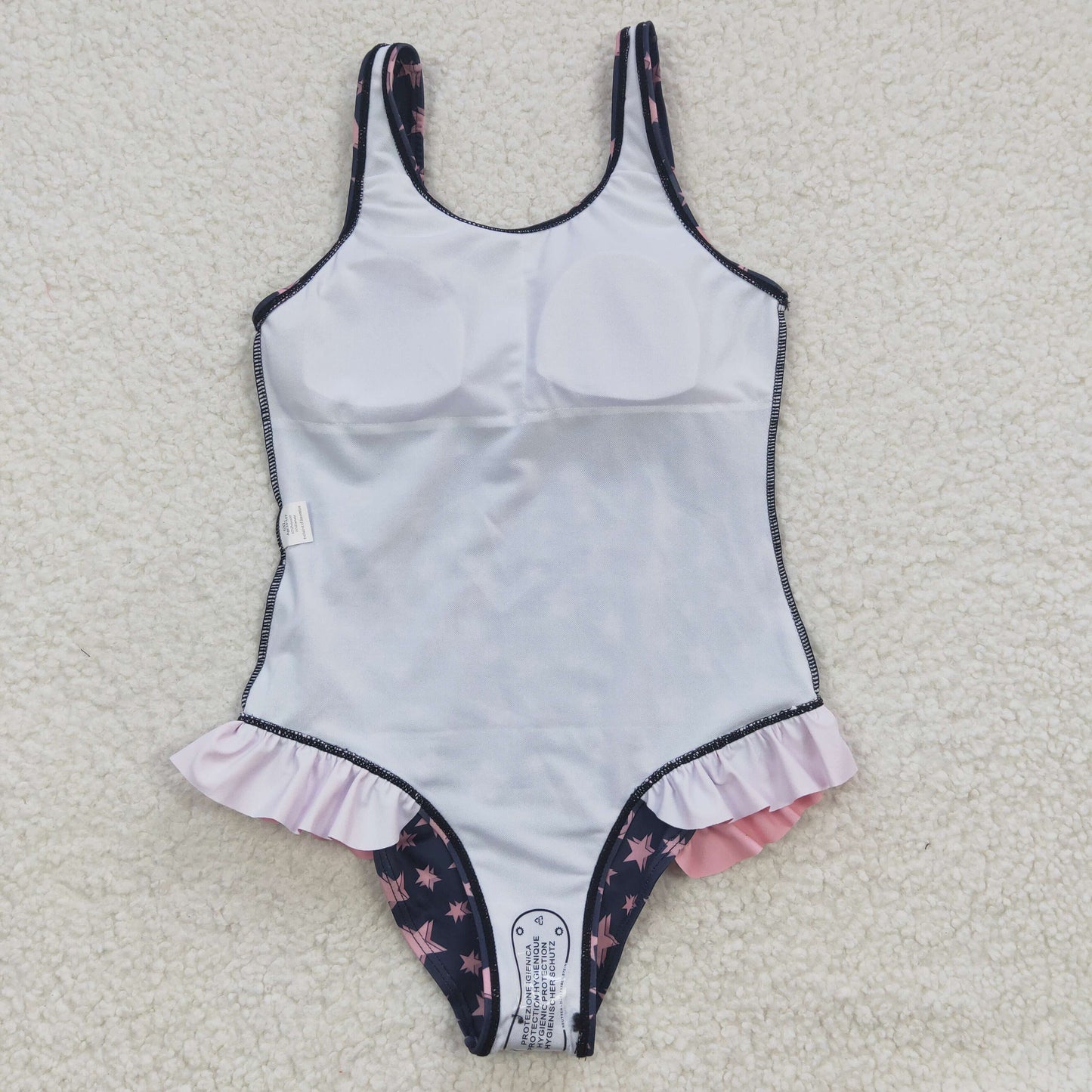 Baby Girls Cow Print Western Swimsuits