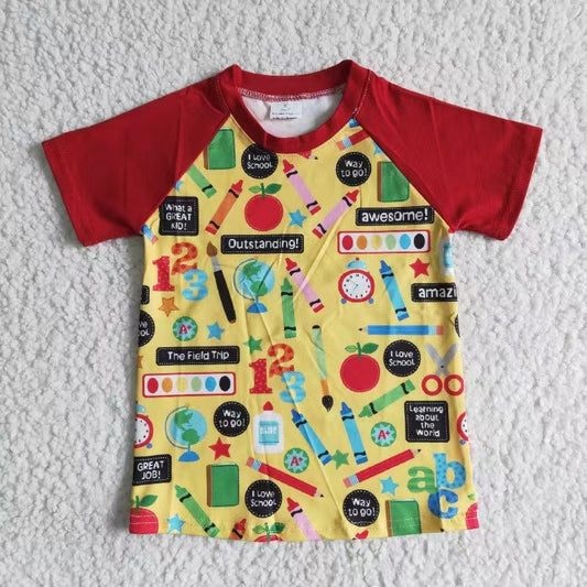 baby boys back to school pencil Tee Shirts