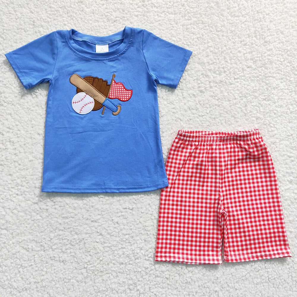 Baby Boys Baseball Summer Shorts Sets Clothes Sets