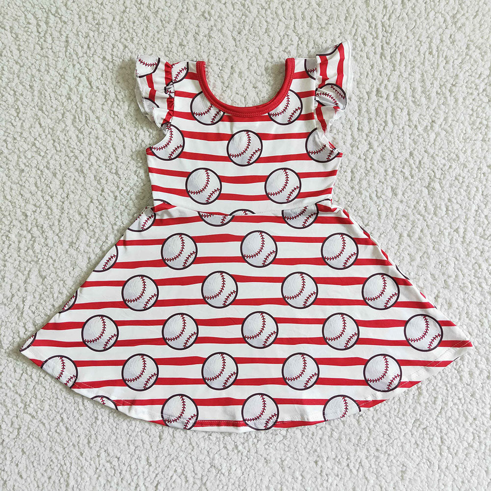 Baby girls summer baseball dresses