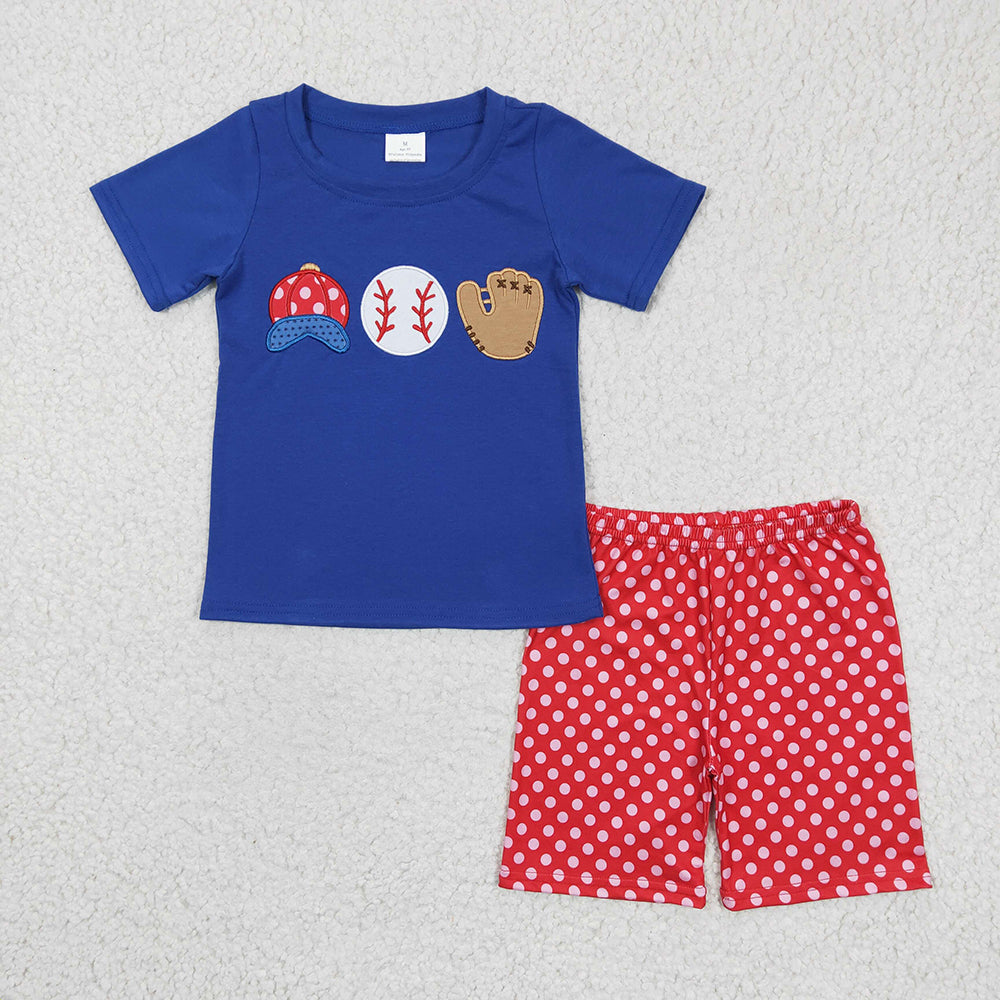 Baby Boys baseball summer shorts sets