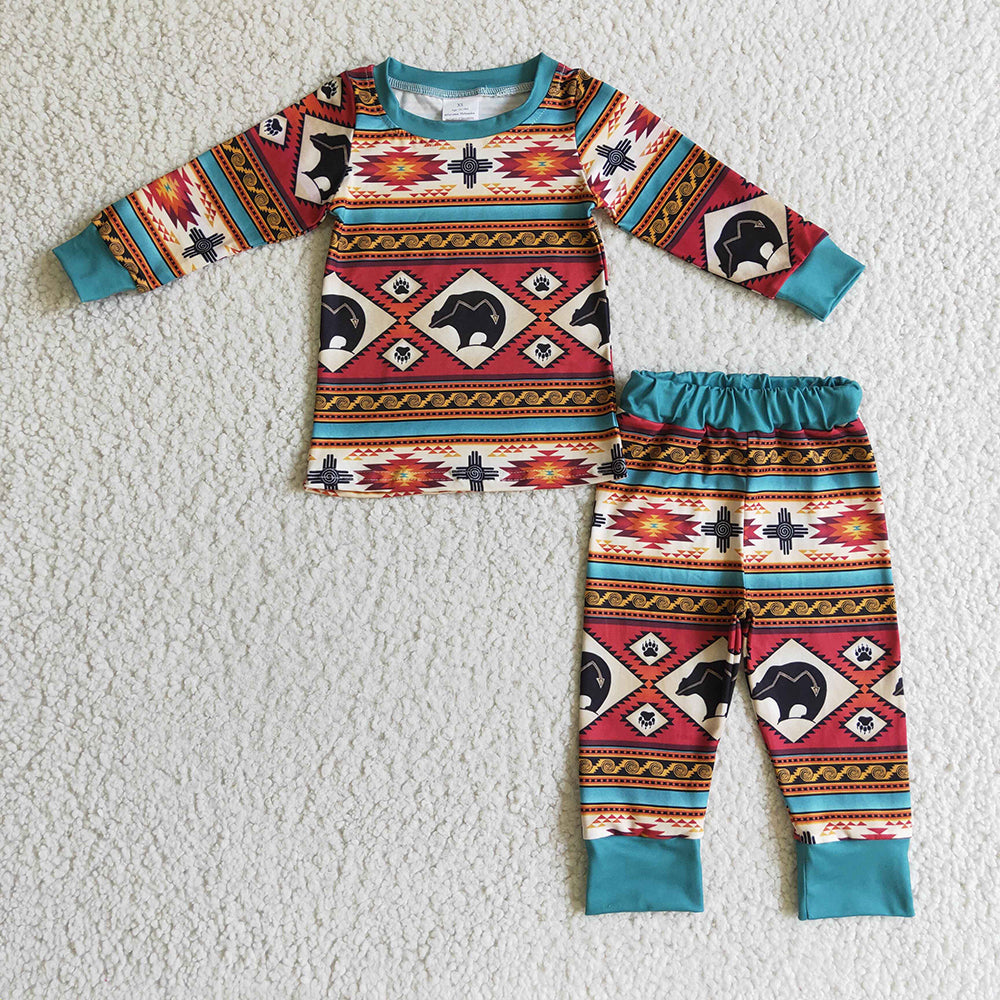 Baby Kids West Bear pajamas pants sets