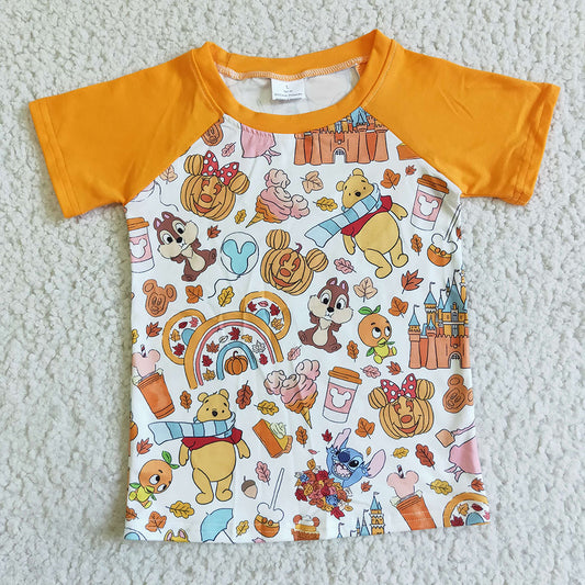 Baby Boys short sleeve bear cartoon shirts