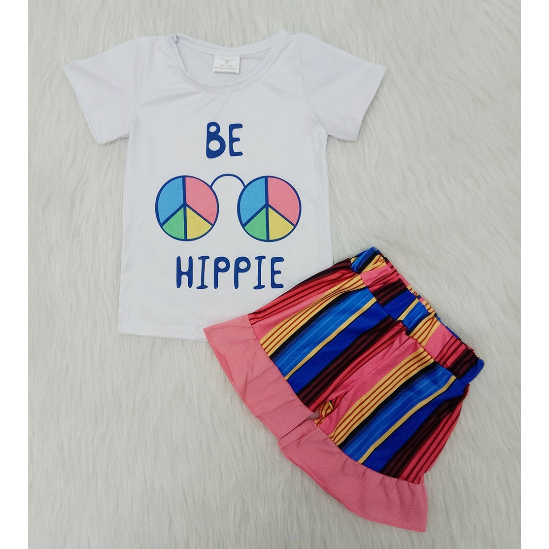 HIPPIE colorful Stripes Shorts sets