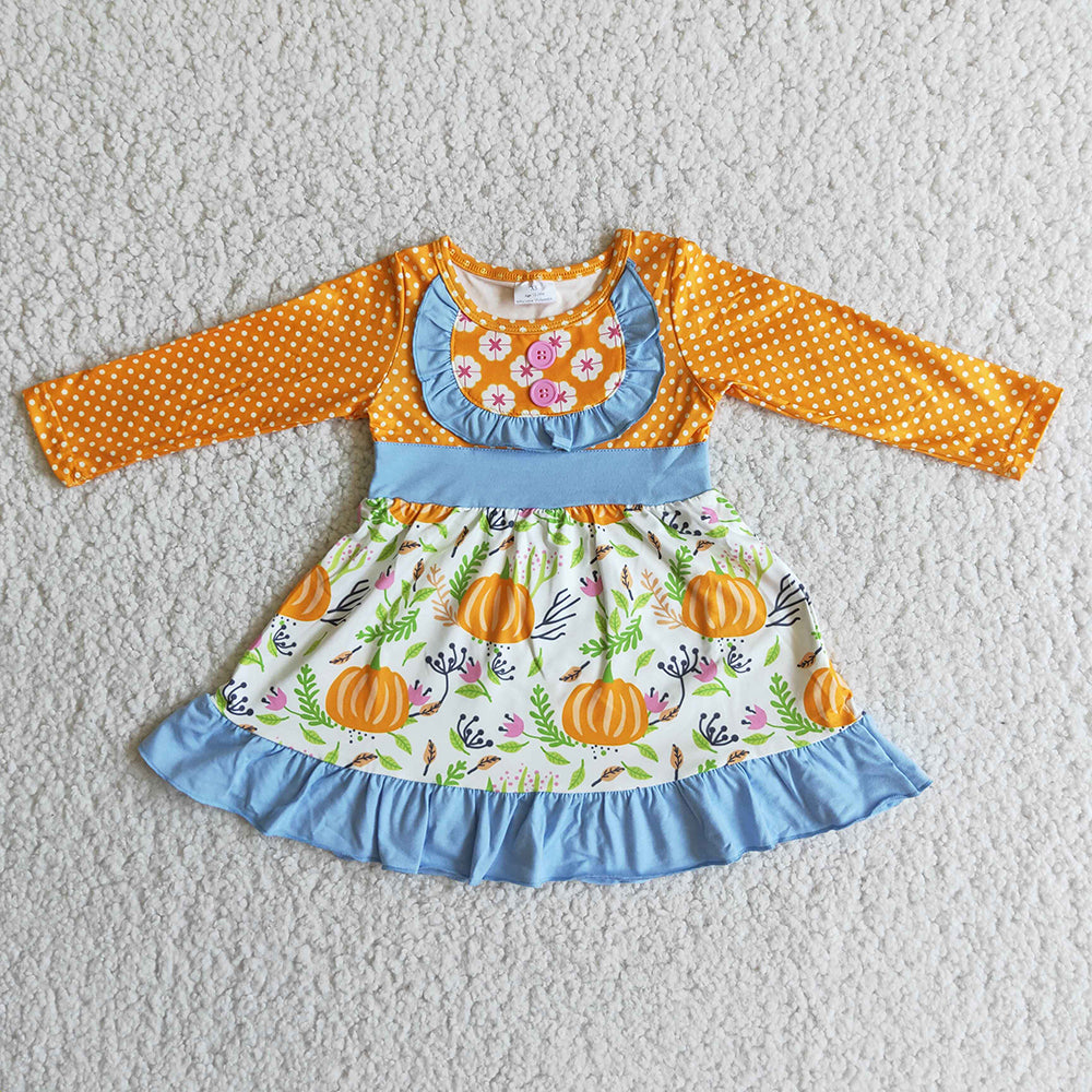 Pumpkin Long sleeve dresses