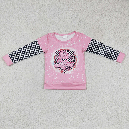 Baby Girls Valentines Be mine Long Sleeve shirts tops