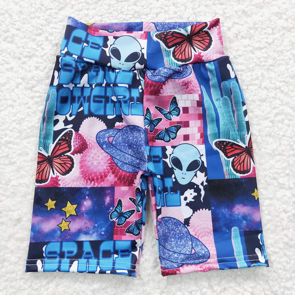 Baby Kids Girls Biking Space Summer Shorts