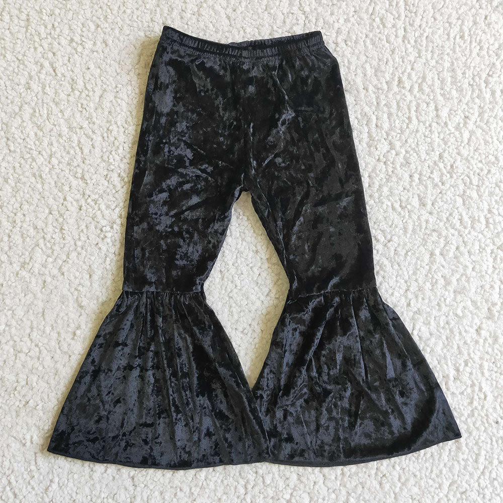 Baby Girls Velvet Bell Bottom Pants