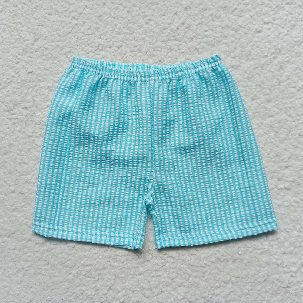 Baby Boys Plaid Seersucker Fabric Shorts