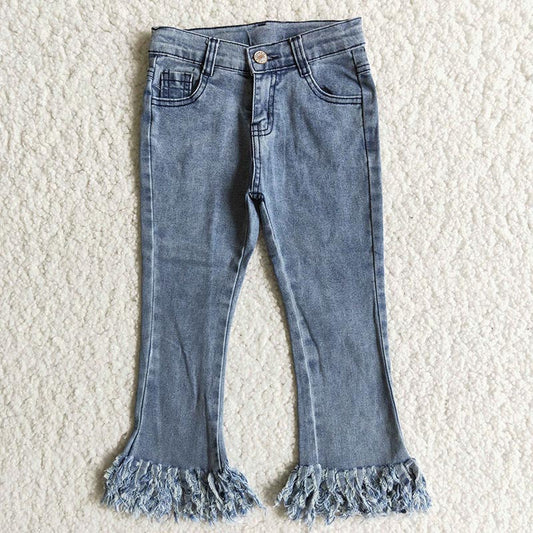 Light Blue Tassel denim pants Jeans