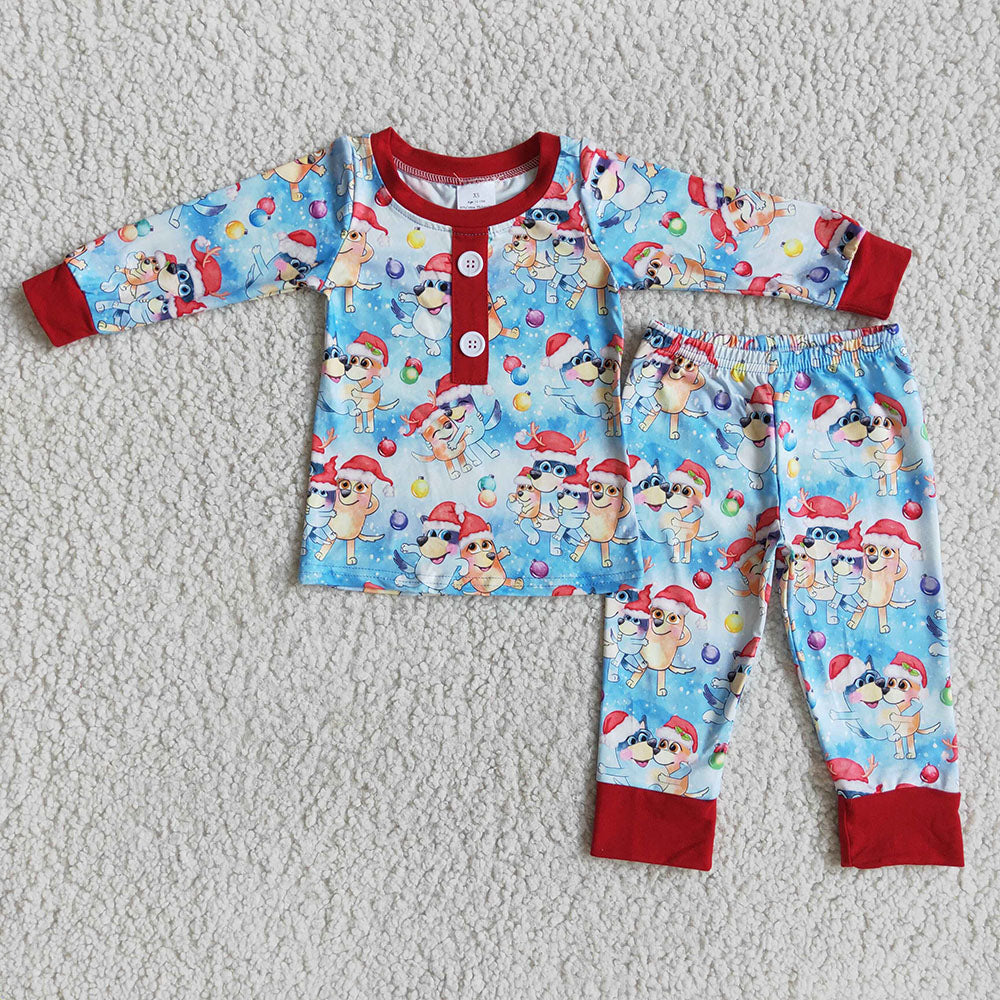 Baby Boys Christmas dog pajamas