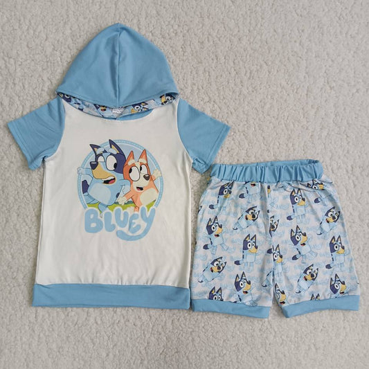 Baby boys dog hoodie sets