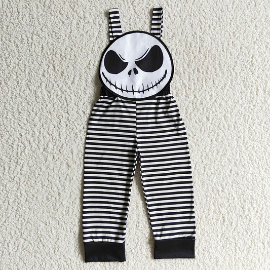 Baby boys Halloween black stripe jumpsuits