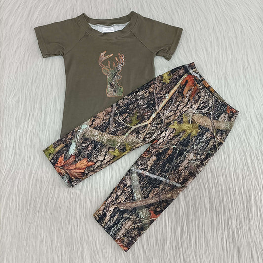 Camo deer pants sets for boys