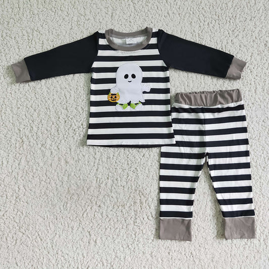 Baby boys ghost stripe pajamas pants clothes sets