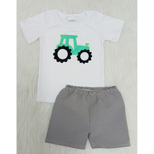 Tractor cartoon boy soft set