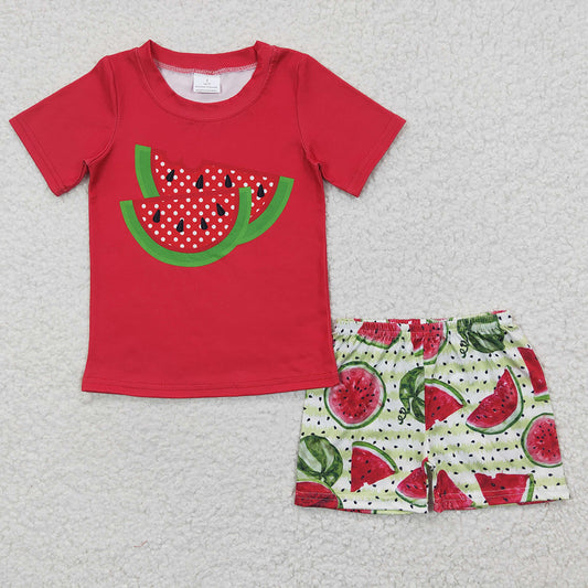 Baby Boys Watermelon Summer shorts sets