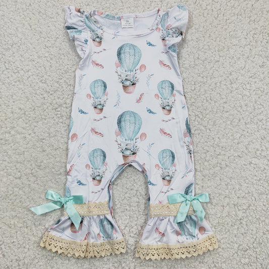 Baby Girls Bunny Ballon Easter Rompers