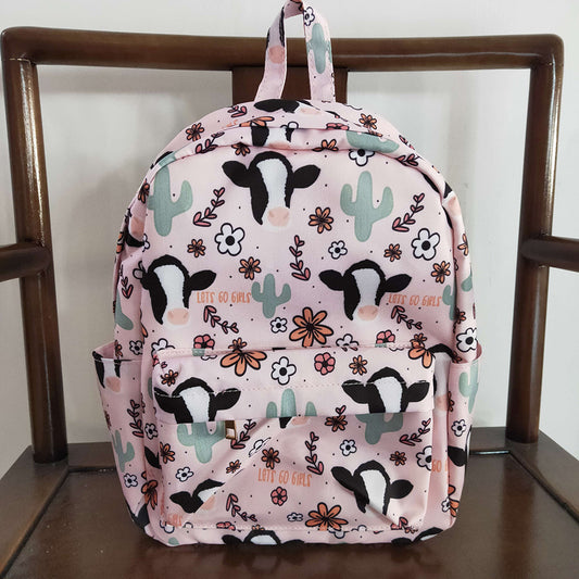 Baby Kids Children Western Cow Cactus Prints Back Bags