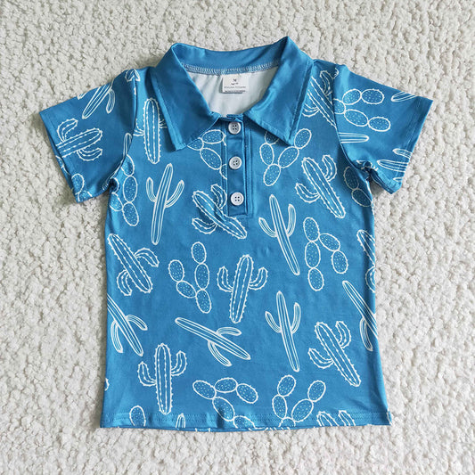 Baby Boys western cactus buttons shirts