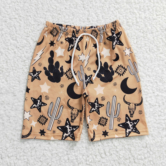 Baby Boys Cow Star Western Trunks Swimsuits