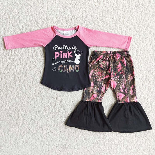 Pink camo bell set