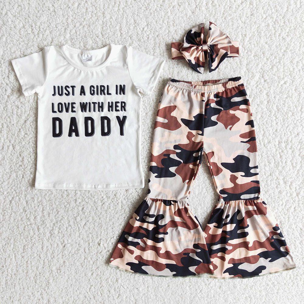 Just a little girl in love with her daddy camo sets