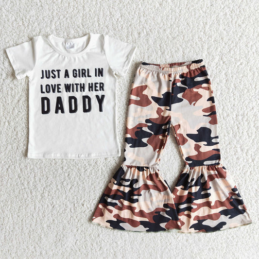 Just a little girl in love with her daddy camo sets