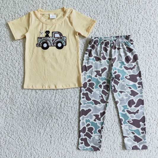 Baby boys camo tractor pants clothes