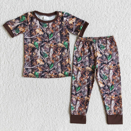 Baby Boys Camo short sleeve shirt pants pajamas sleepwear sets