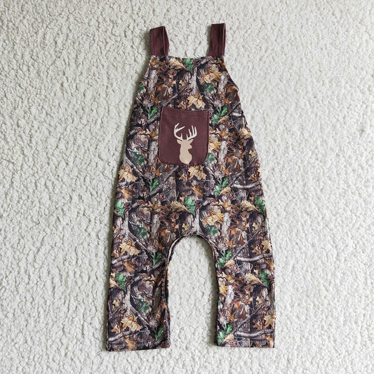 baby boys camo deer jumpsuits overalls