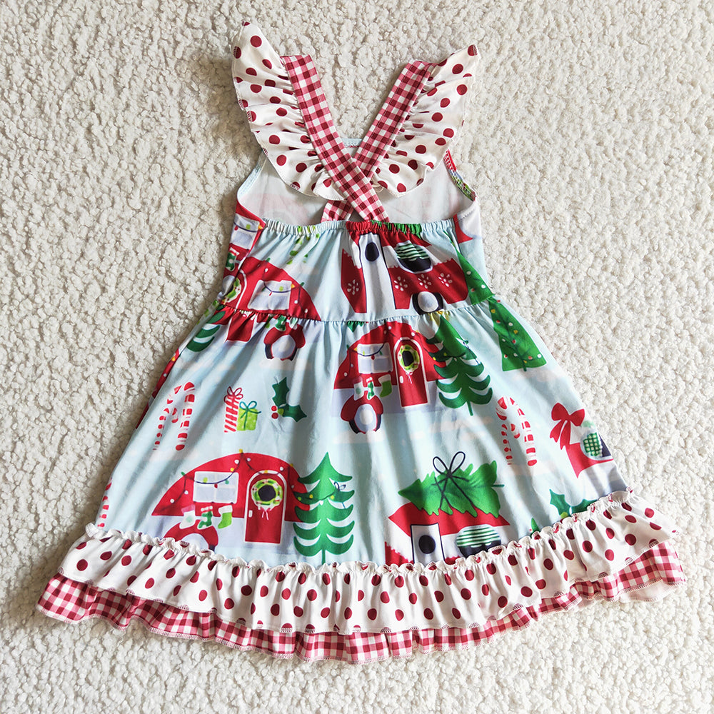 Baby girls Christmas camping dresses