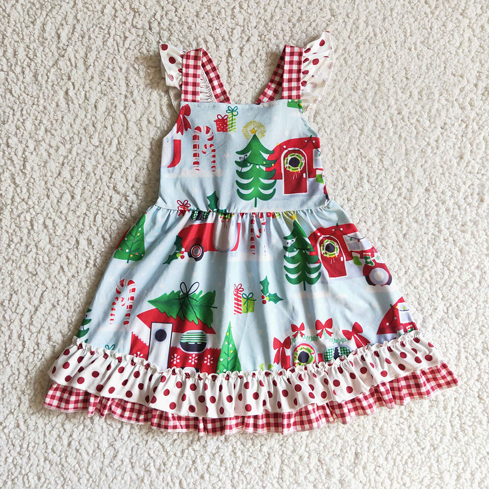 Baby girls Christmas camping dresses