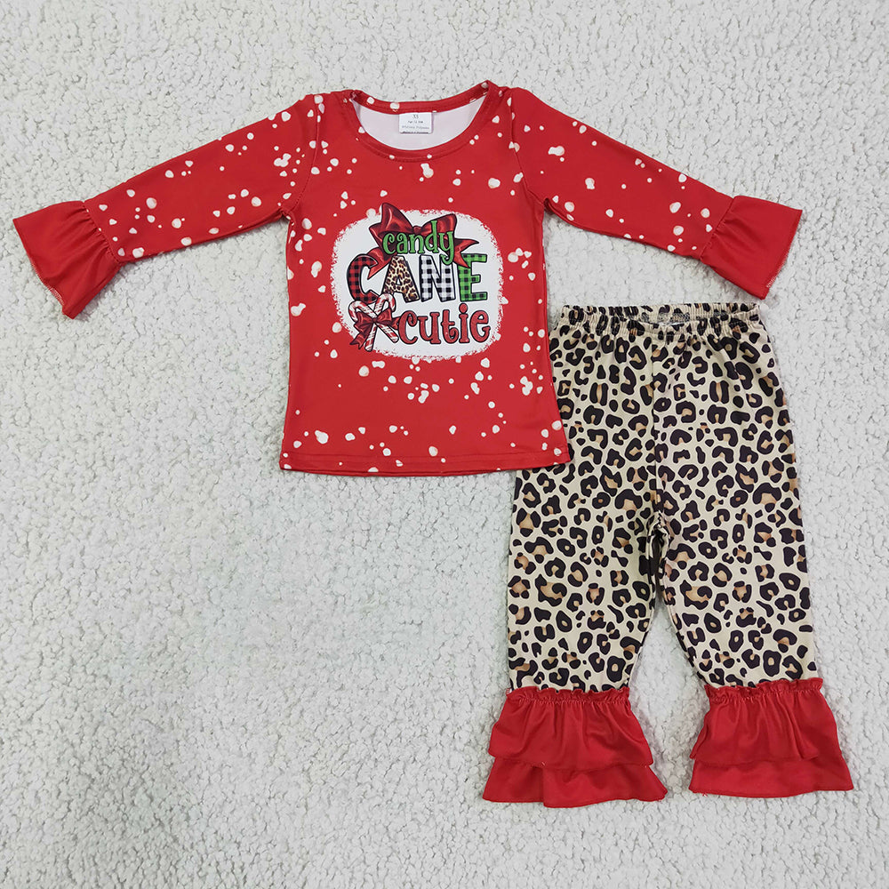 Baby Girls Christmas Candy Cute pants sets