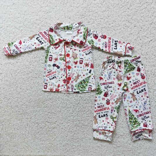 Boys Christmas cartoon pajamas