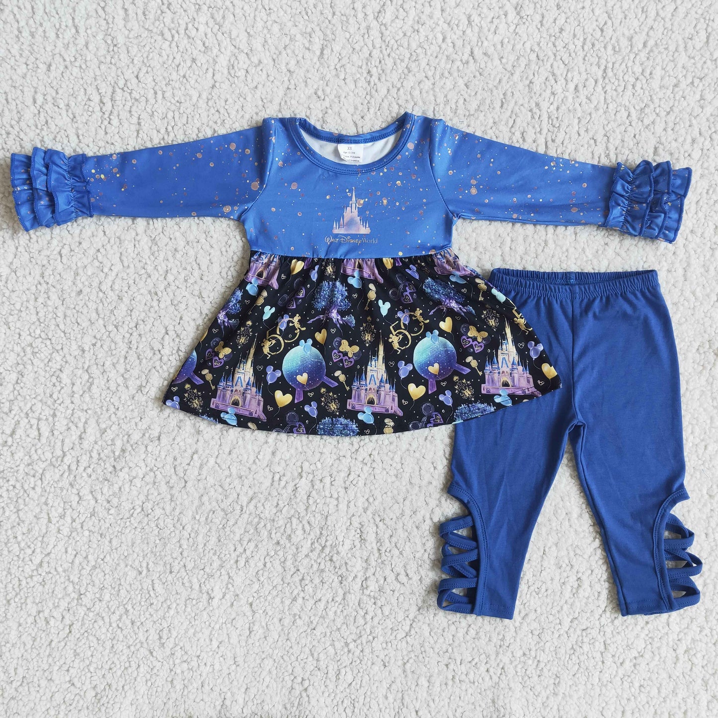 Castle legging baby girls outfits sets